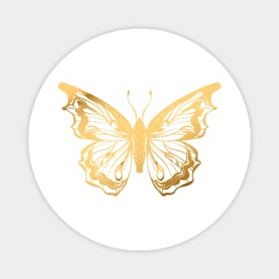 Gold Butterfly Magnet